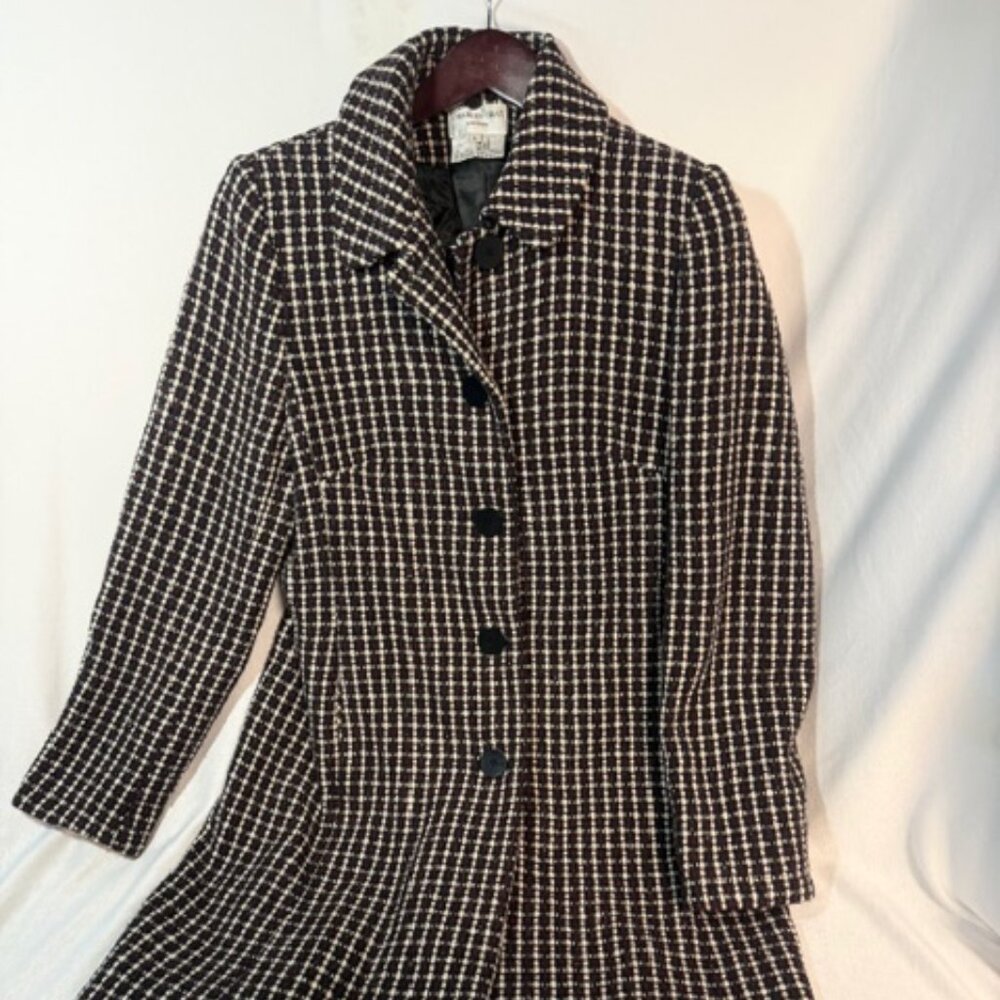 Vintage Wool Coat Women’s L Made England Charles Gray